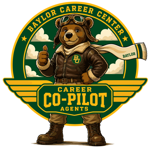 Bear in pilot gear giving thumbs up hand signal